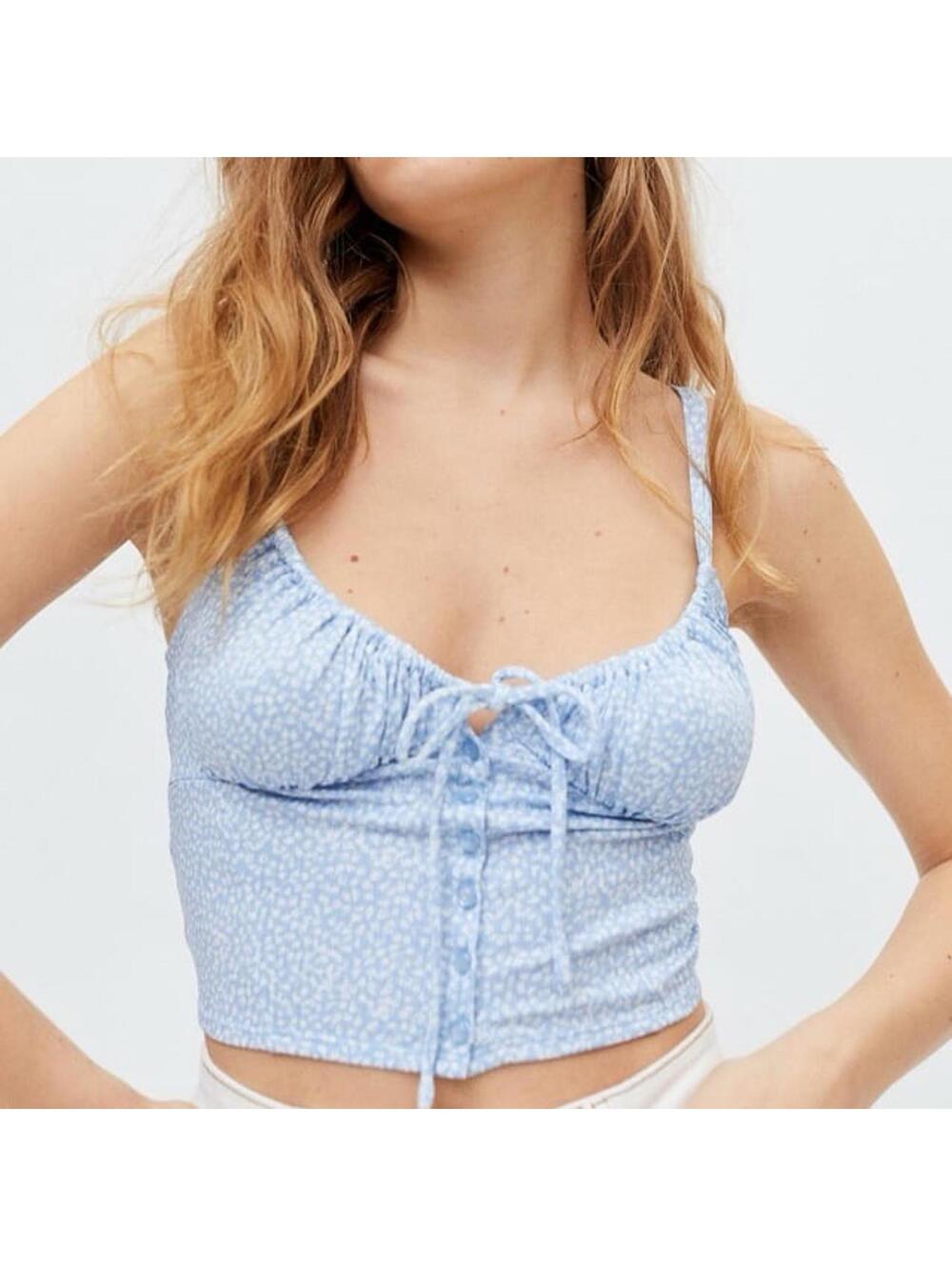 UO Serenity Cami Light Blue Size Small S